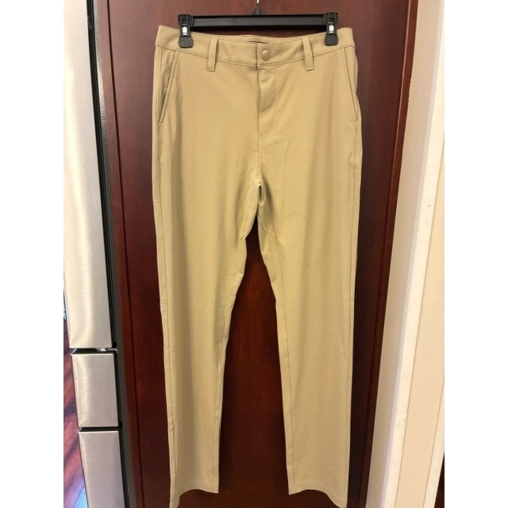 Quince‎ ProTech Golf Pants Mens 30x32 Sand Dune Excellent Slim Performance Chino
